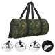 thumbnail image 3 of Fotbe Green Camouflage Skull Bolsa Deportiva de Lona Plegable con Estampado, Bolsa de Gimnasio con Bolsillo Seco/Húmedo, Bolsa de Viaje Ultraligera de Gran Capacidad, 3 of 6