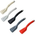 thumbnail image 2 of Pinza para espátula de silicona Pinza para alimentos Espátula para freír 2 en 1 Pinza para filetes de pescado Pinza para pan Pinza para barbacoa al aire libre, Blanco roto, 2 of 7
