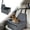 Dark Gray, variant on Elevated Dog Car Seat for Small/Medium Dogs up to 20lbs, Memory Foam Booster Seat with Detachable Washable Cover, Travel-Safe Car Bed with Safety Belts & Storage Pockets, Grey