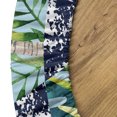 thumbnail image 5 of Ambesonne Hawaii Vibes Fitted Round Tablecloth, Aloha Themed Palm Art, 40"- 44" Diameter, Seafoam Fern Green Dusk, 5 of 5