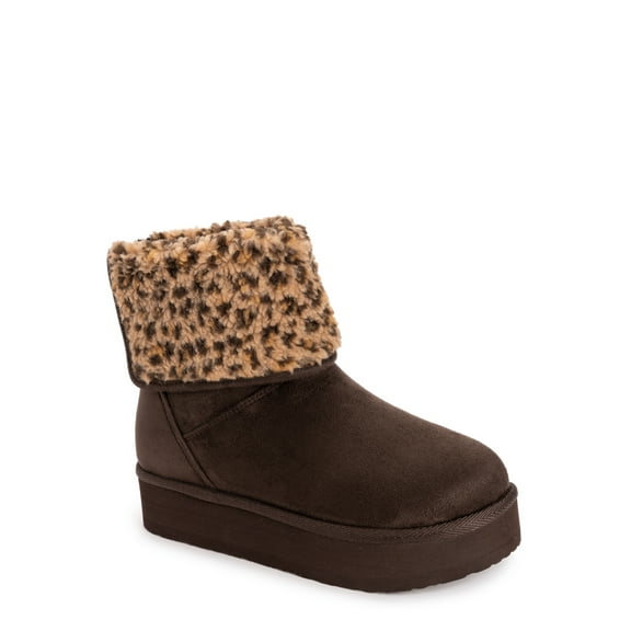 MUK LUKS Women's Adelle Cozy Platform Foldover Boot