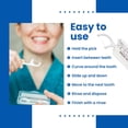 thumbnail image 7 of Dental Floss Picks (10 Pack) – Individually Wrapped Flossers for Adults and Kids – Portable Dental Picks for Effective Teeth Cleaning and Plaque Removal, 7 of 7