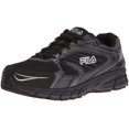 thumbnail image 1 of Fila Men's Memory Reckoning 7 Work Slip Resistant Steel Toe Running Shoe, Black/Metallic Silver, 8.5 M US, 1 of 2