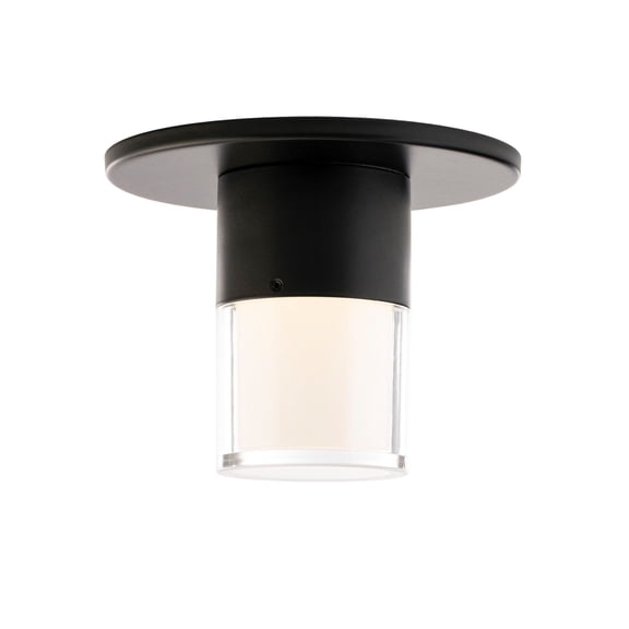 FM-240203-CS-BK WAC Limited Twist-N-Lite - 9W 1 LED Flush Mount-3.5 Inch Tall and 2.38 Inch Wide-Black Finish