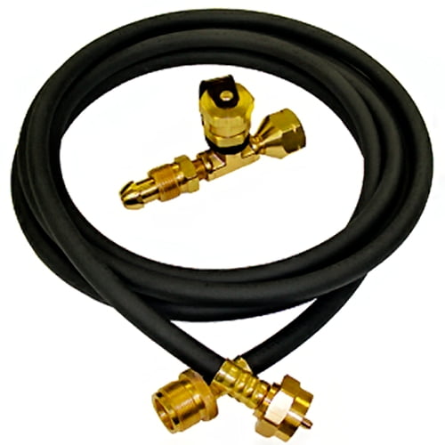 Camco 59125 Propane Brass Tee with 5 Hose