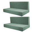 thumbnail image 3 of funtasica 2Pcs RV Seat Covers Camper Cushion Covers Easy Fitted Comfort Camper Cushion Slipcovers Sofa Furniture Protector for Trailers green, 3 of 8