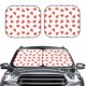thumbnail image 2 of Fotbe Hand Drawn Strawberry Juego de 2 Piezas de Parasoles para Parabrisas | Bloqueador Solar para Auto | Accesorios Plegables para Protección Solar Interior-Medium, 2 of 6