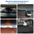 thumbnail image 6 of For 2017-2022 Honda CR-V CRV Rear Trunk Cargo Cover Retractable Luggage Shade Black, 6 of 6