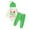 White, variant on Zanarzt Baby Boy Fall Outfit Baby Girl Boys Christmas Outfits Long Sleeves Green Romper Letters Prints Romper Pants Hat Baby Clothes White,6-9 Months
