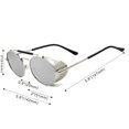 thumbnail image 4 of Gafas de sol RONSOU estilo steampunk vintage redondas UV400, 4 of 4