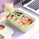 thumbnail image 1 of Lonchera para adultos de 1450 ml | Fiambrera bento hermética de 3 compartimentos con cuchara y tenedor | Recipiente de plástico sellado apto para microondas para adultos y estudiantes | Portátil, 1 of 6
