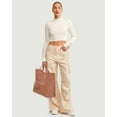 thumbnail image 3 of Bolsa Lushandy de PVC para mujer con estampado de letras, asa superior transparente, 3 of 8