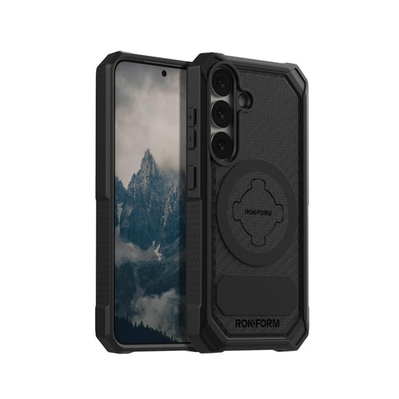 Funda Rokform Rugged para Galaxy S25 con Mag Safe, color negro