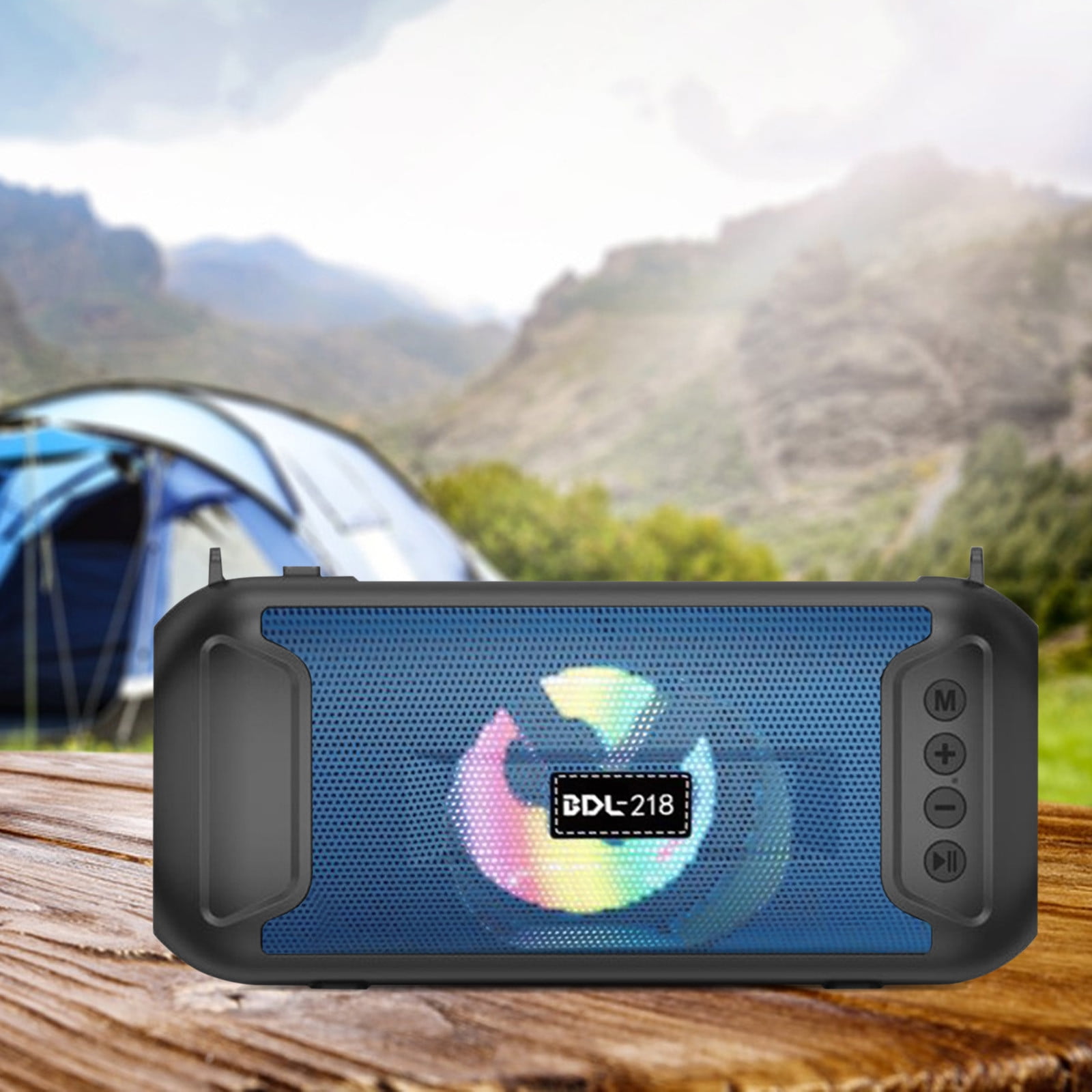LACKUST Bluetooth Speaker, Mighty Sound, Bass, 1200mAh Power Bank, Portable Speaker With Built-in Handle For Outdoor,Blue