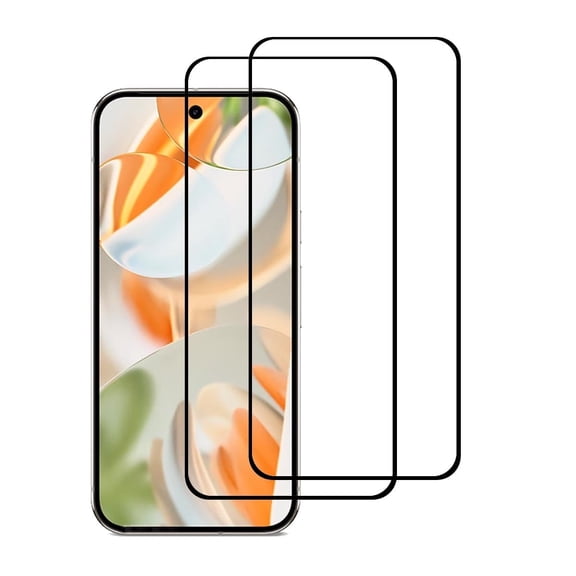 LEEKUANGSU [2 Pack] Tempered Glass Screen Protector Frontier Protective Protector Black Cover for Google Pixel 9 Pro