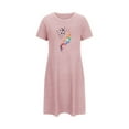 thumbnail image 5 of HaoXianJian Women's T-Shirt Nightgown Short Sleeve Sleepshirts Comfy Ladies Casual Cover Ups Nightdress, 5 of 7