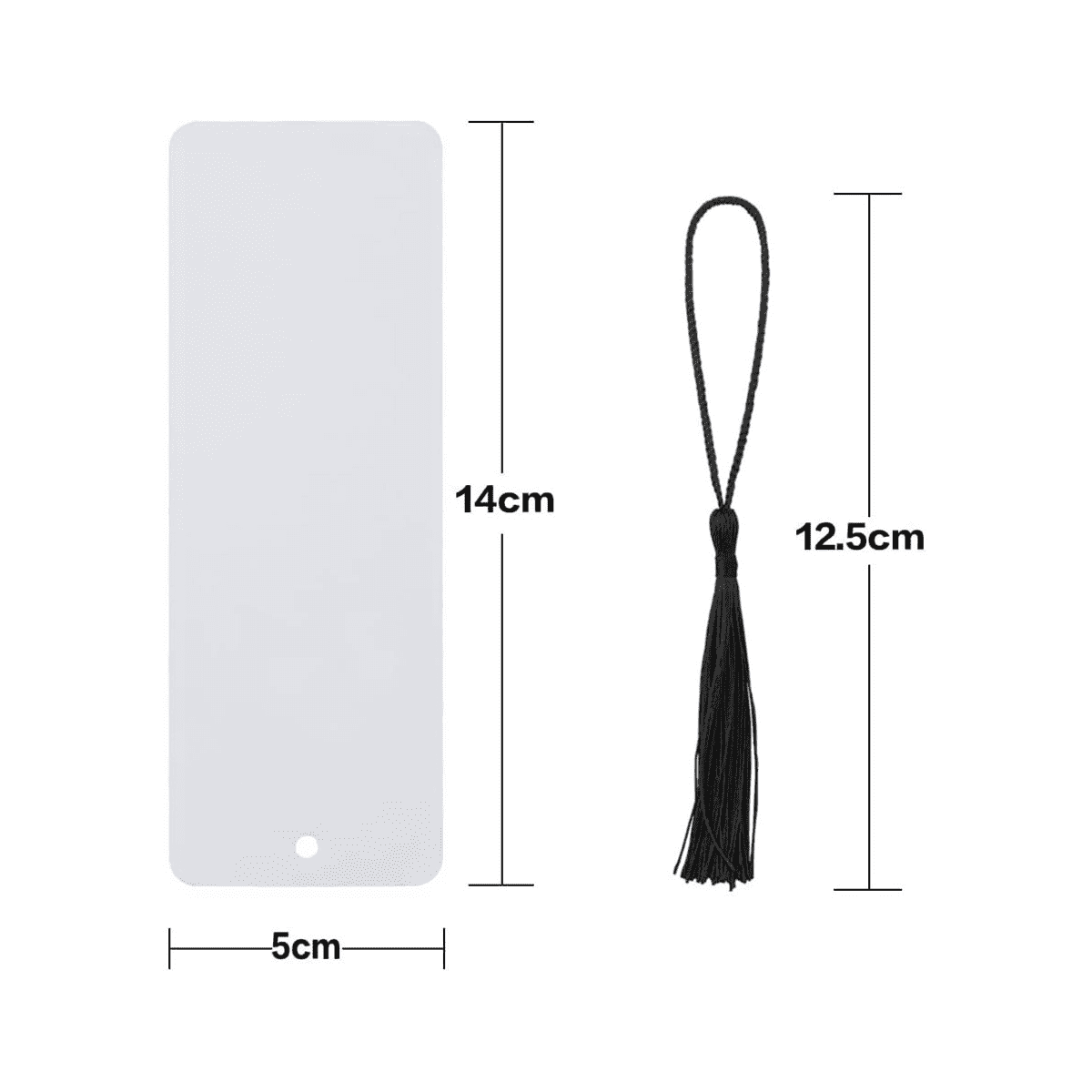 TINYSOME 120 Pcs DIY Personalize Blank Bookmark Tassel Kit 60Pcs x Blank  Paper Bookmark 60 Pcs x Classic Clolorful Tassel Pendant 