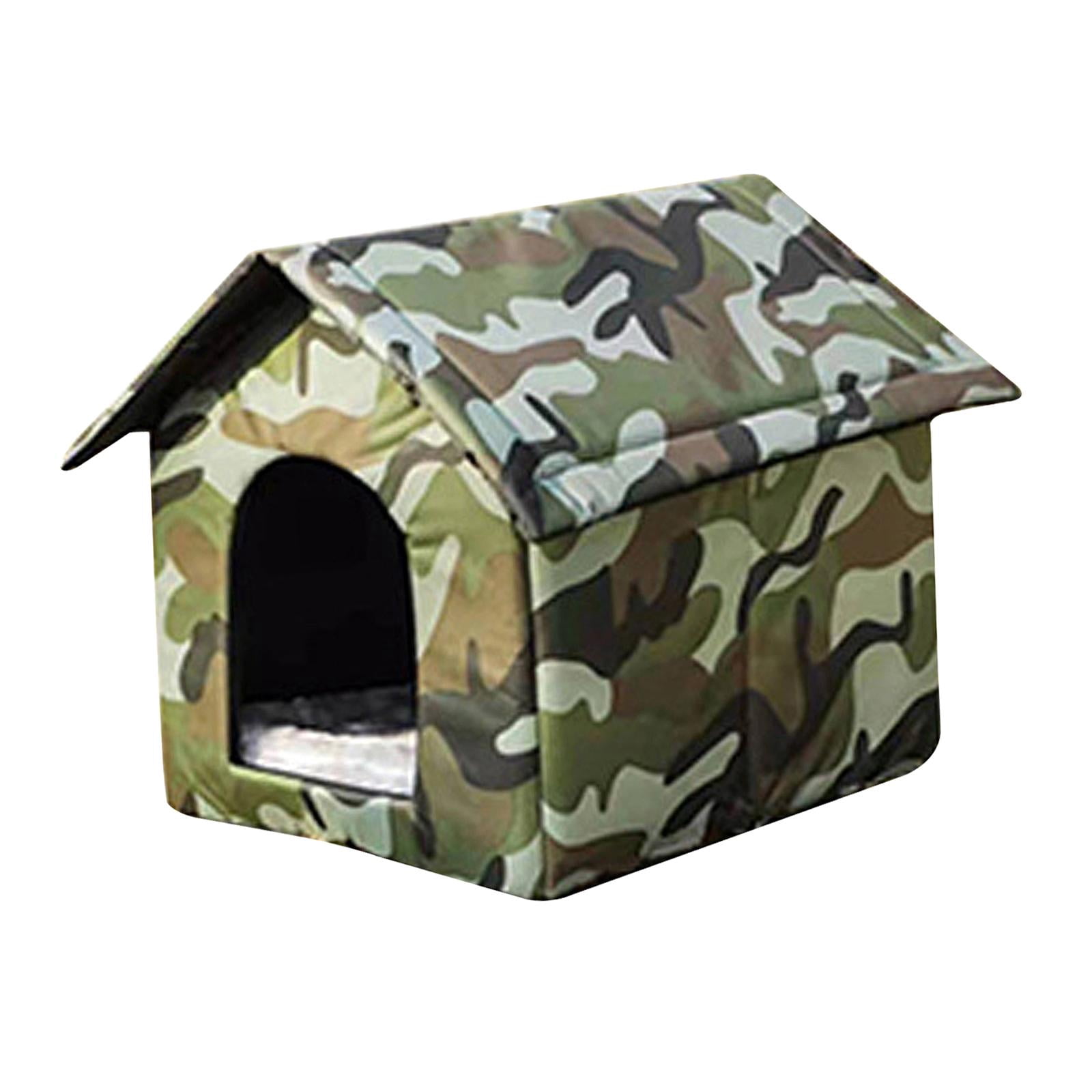 Portable Cat Shelter Water Furniture Cave Kennel Outdoor Oxford Cloth Warm 35cmx30cmx35cm