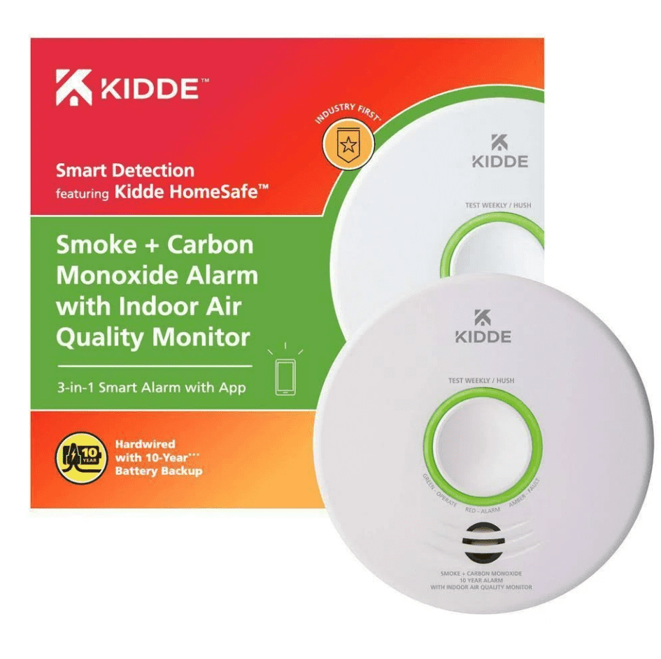 Kidde Smoke + Carbon Monoxide Alarm with Indoor Air Quality Monitor