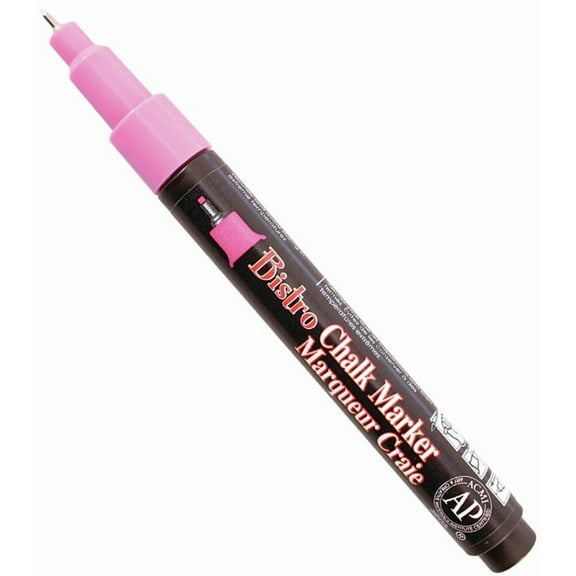 Marvy Uchida Bistro Chalk Marker - Fluorescent Pink, Extra Fine