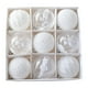 thumbnail image 1 of Adorno de 9 Piezas, Colgante Grande de 8 Cm, Bolas Navideñas Irrompibles Como Regalo para Invitados en Celebraciones Blanco, 1 of 9