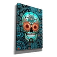 thumbnail image 2 of Epic Graffiti 'Sugar Skull Caribbean Blue' by Fusion Idol Arts, Canvas Wall Art, 18"x26", 2 of 2