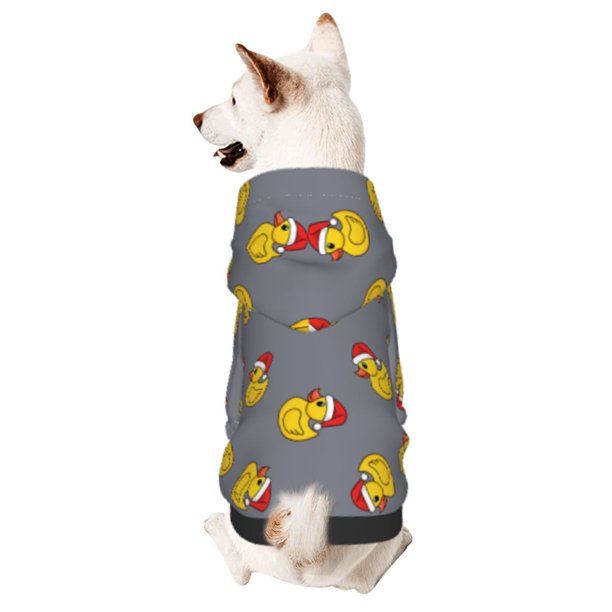 Balery Christmas hat duck Sudadera con Capucha para Perros Pequeños – Ropa para Mascotas, Disfraz para Perros y Gatos, Ideal para Fiestas y Cosplay-Small