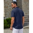 thumbnail image 5 of COOFANDY Mens Beach Shirs Untucked Shirts Short Sleeve Button Up Casual Dress Shirts, 5 of 5