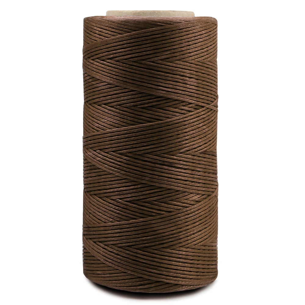 Dow 284yrd Deep Brown Leather Sewing Waxed Thread 150D 1mm Leather Hand Stitching 125g