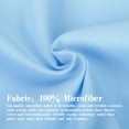 thumbnail image 4 of Organictune Brushed Microfiber Euro Pillow Shams Set of 2, 26 x 26 Soft and Breathable Square Pillow Cases, Sky Blue, 26"×26", 4 of 5