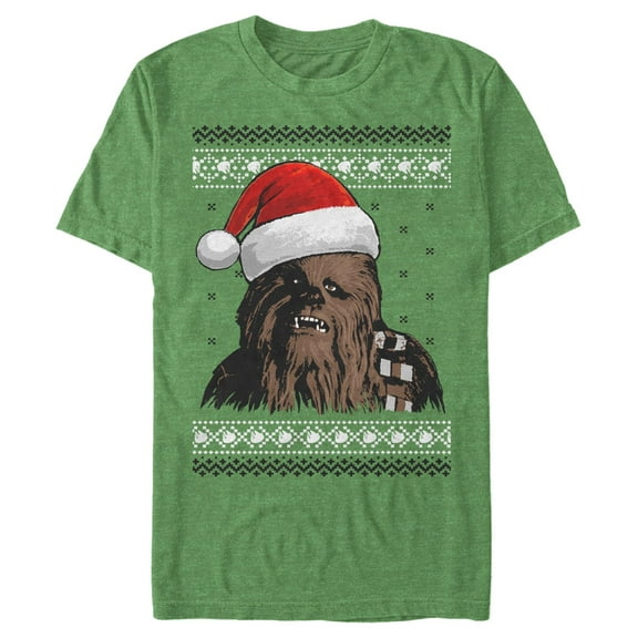 Men's Star Wars: A New Hope Santa Hat Chewbacca Graphic T-Shirt