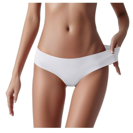 Underwear Breathable Midwaist Silk Non- Color Solid Women s Sexy Panties For Women Plus Size Lace Panties Women S Boyshort Underwear