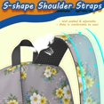 thumbnail image 5 of Pioneer Flower Floral Print Pattern 17" School Backpacks for Teens,Waterproof Oxford Fabric,S-Shape Padded Straps for School,Travel,Hiking,Camping, 5 of 5