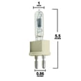 thumbnail image 2 of Mole Classic Fresnels Type 407 1,000W 6-in Baby Solarspot G22 Replacement Lamp, 2 of 3