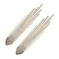 thumbnail image 3 of Here's a polished product description for your **Long Tassel Rhinestone Dangle Earrings**:\n\n \n\n**Elegant Long Tassel Rhinestone Dangle Earrings –, 3 of 3