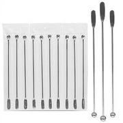 Scientific Labwares Stainless Steel Lab Spatula Micro Scoop Reagent Laboratory Mixing Spatula Chemical Weighing Measuring Sampling Spoon Science Medical Lab - Set of 10
