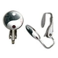 thumbnail image 1 of Yin Yang Cloud Texture Clip-On Stud Earrings, 1 of 1