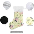 thumbnail image 3 of Coolnut Cow Print Christmas Stocking Personalized Large Candy Stocking, Xmas Stockings Decoration Hanging Gift for Family Holiday Party Ornaments Decor Fireplace, 3 of 7