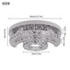 thumbnail image 1 of Modern Ceiling Lamp Crystal Led Sun Moon Design Chandelier Pendant Light Luminaire Fixtures Living Dining Room Bedroom Decor My Lux Decor Round, 1 of 8