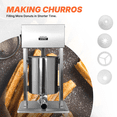 thumbnail image 4 of Hakka 22lb 10L Electric Stainless Steel Sausage Stuffer and Meat Filler, 200W, ETL Certified, 4 of 10