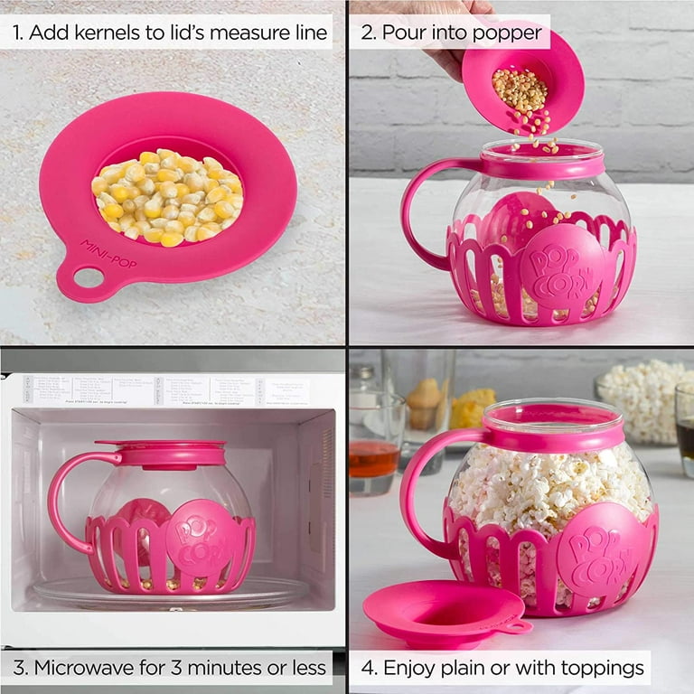 Evolution Kitchen Extras Micro Pop Glass Popcorn Popper