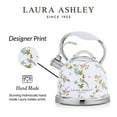 thumbnail image 4 of Laura Ashley Compatible Stovetop Kettle, Stainless Steel Elveden White, 8.46 x 8.46 x 10.23 inches, 4 of 8