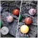 thumbnail image 2 of 1 juego de cabujones redondos decorativos de piedra pulida, cabujones de cristal, colección de piedras de cristal, 2 of 6