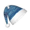 thumbnail image 2 of Rocae Sharks on White Blue Striped for Christmas Hat for Kids Hats Christmas Party Supplies, 2 of 6
