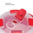 thumbnail image 4 of Ecolution Microwave Soup Mug with Quadruple Snap Lock Lid, 24 oz.,  Red, 4 of 5