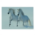 thumbnail image 2 of Winter Cutting Board, Galloping Noble Horses on Snow Covered Field Purity Animals Theme, Decorative Tempered Glass Cutting and Serving Board, Large Size, White, by Ambesonne, 2 of 5