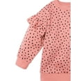 thumbnail image 4 of Little Star Organic Toddler Girl 2Pk Long Sleeve Pull Over Sweatshirt, Size 12M-5T, 4 of 11