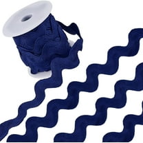 1.34 Inch Giant Rick Rack Trim Jumbo RIC Rac Ribbon Huge Rick Rack 10 Yards Christmas Zig Zag Wave Bending Fringe Trim Woven Fabric S Shaped Lace for Sewing Crafts