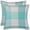 Aqua, variant on Herringbone Check Cotton Cushions Set of 2 Poly Filled With Zipper Machine Washable