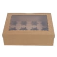 thumbnail image 4 of Caja Porta Magdalenas De Cartón De 6 Piezas Con Inserto Extraíble, 12 Porta Magdalenas Con Ventana Transparente, Recipientes Para Magdalenas Para Postres, Fácil De Montar, 4 of 7